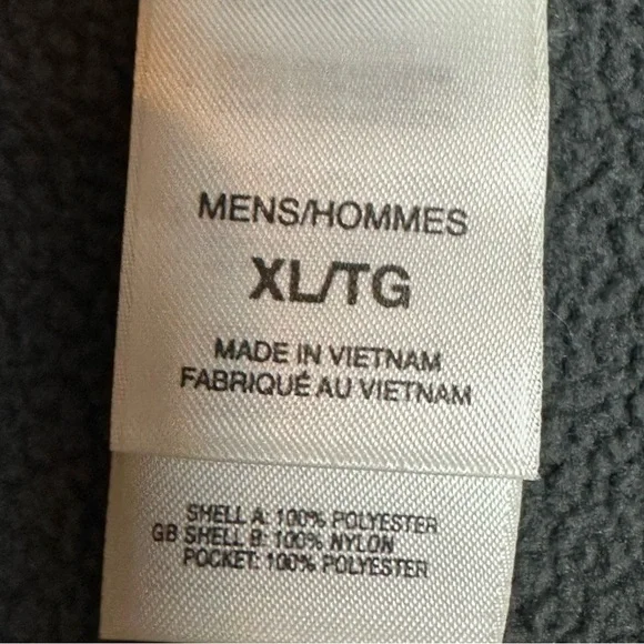 The North Face Fleece Full Zip XL Gray and Black. - Picture 5 of 10